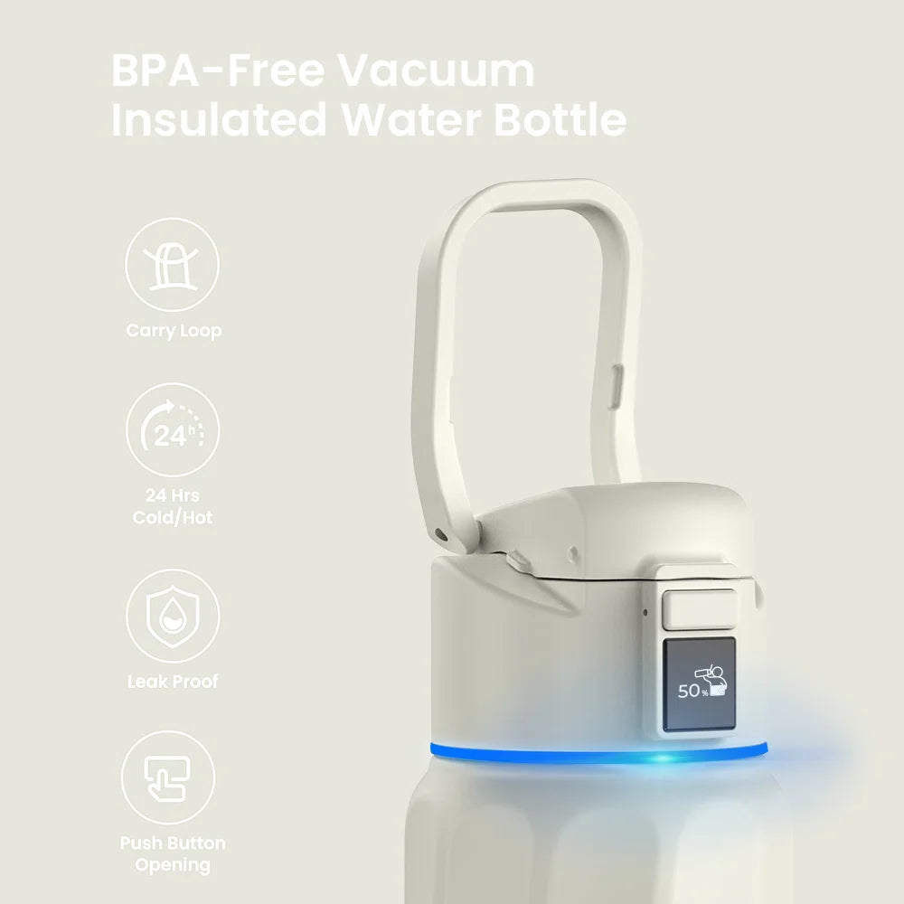 WaterH Boost Smart Bottle –  946 ml Hydration Tracker with App & LED