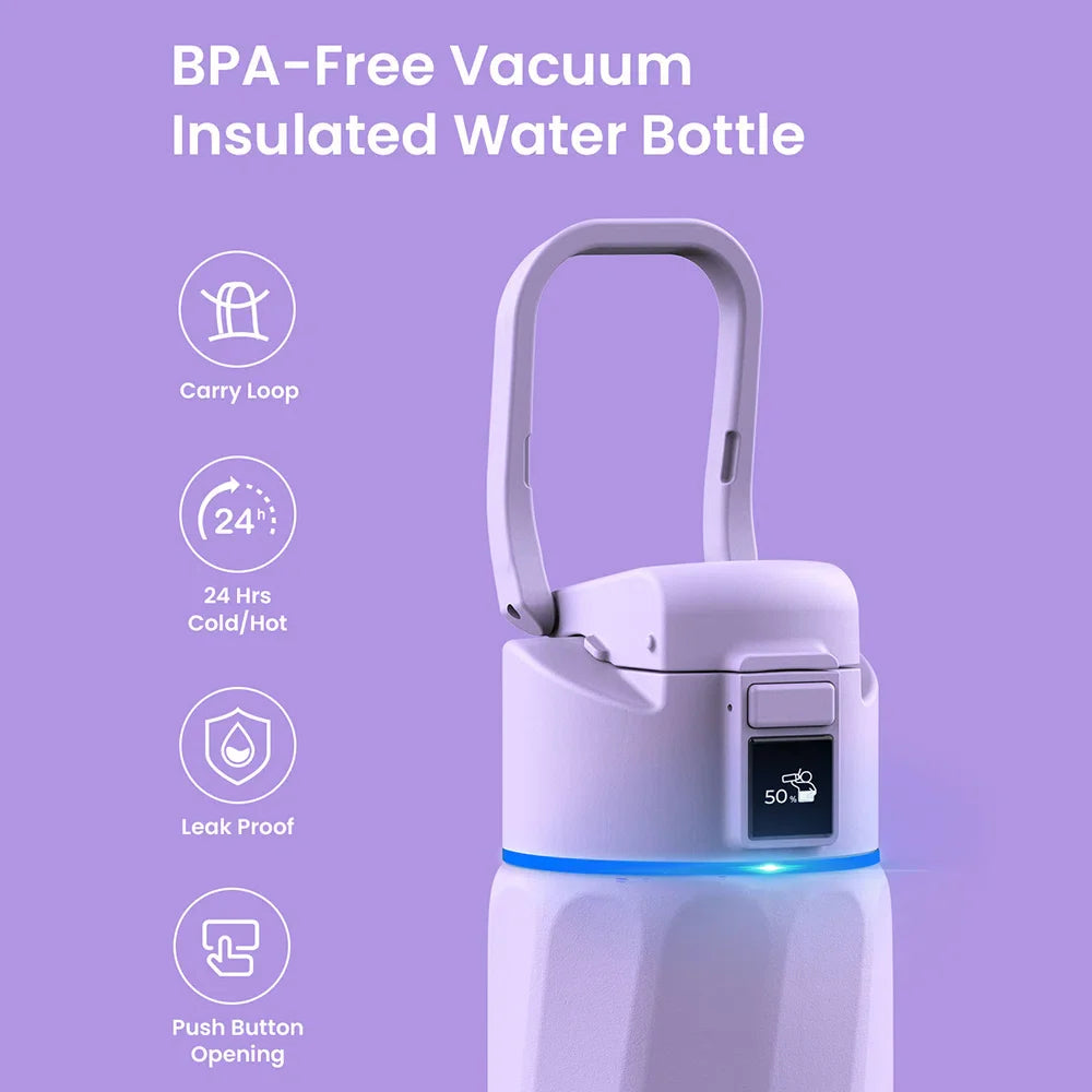 WaterH Boost Smart Bottle –  946 ml Hydration Tracker with App & LED
