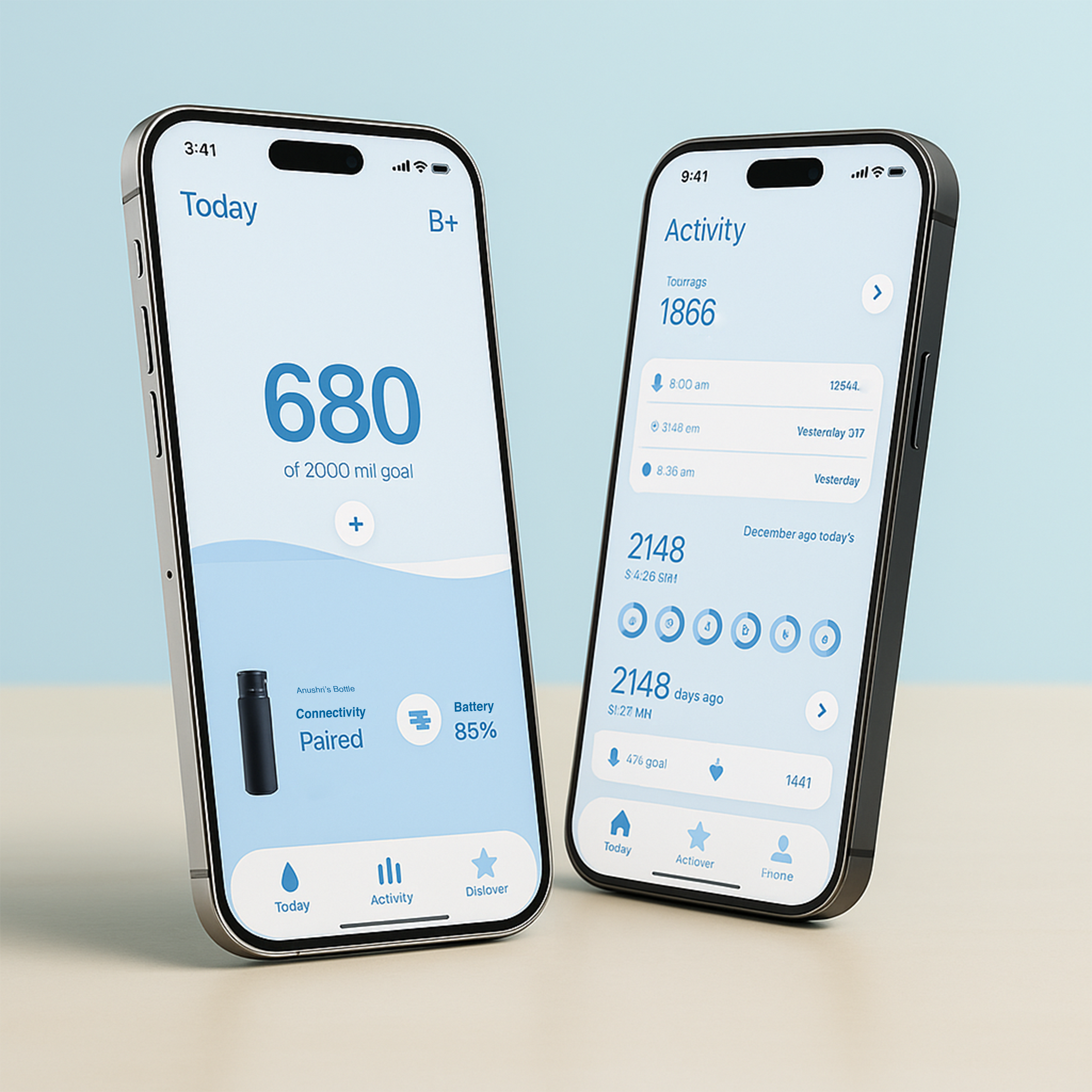 WaterH Boost Smart Bottle –  946 ml Hydration Tracker with App & LED