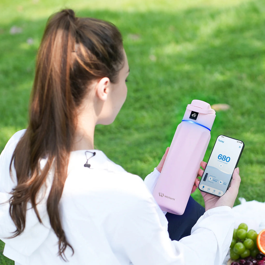 WaterH Boost Smart Bottle –  946 ml Hydration Tracker with App & LED