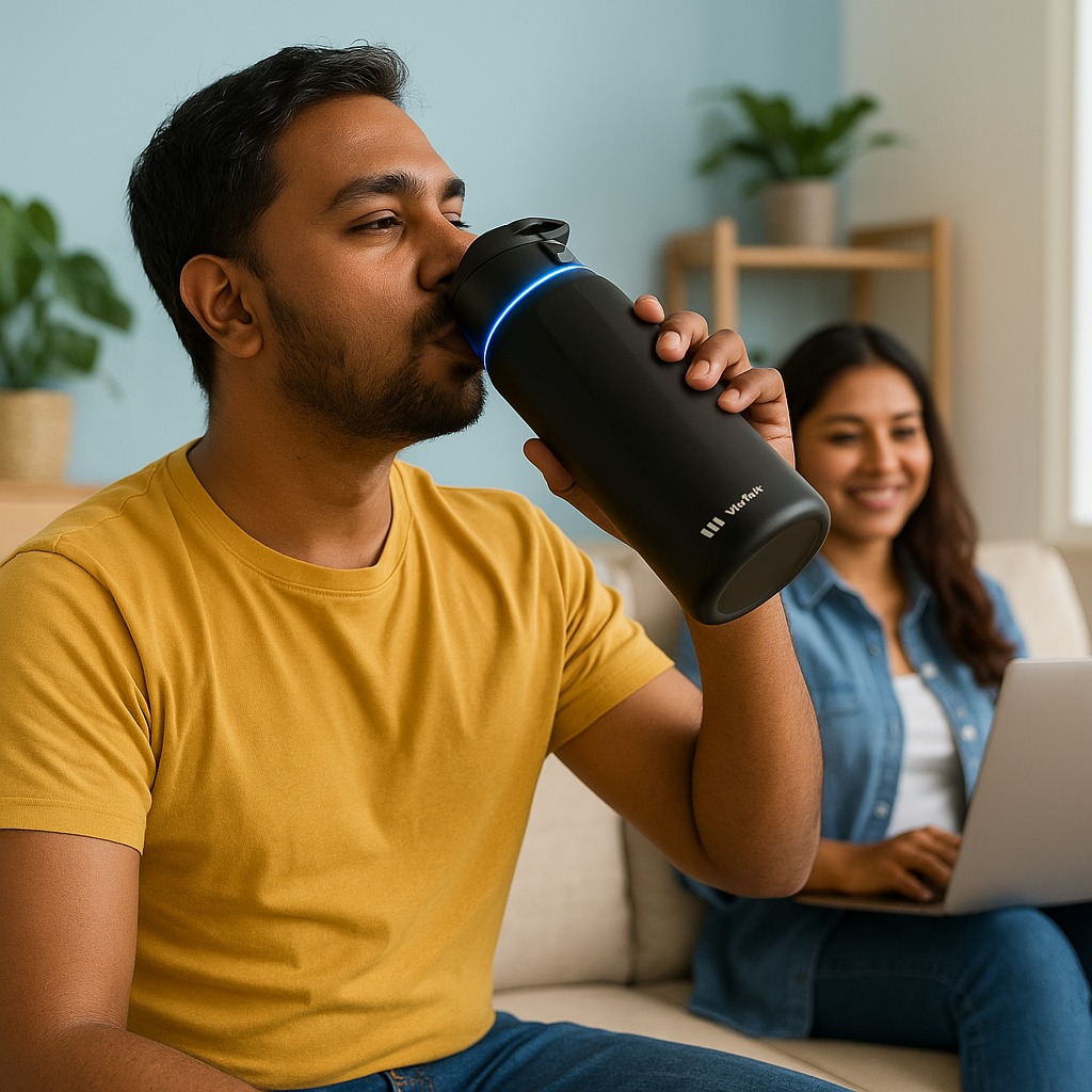 WaterH Boost Smart Bottle –  946 ml Hydration Tracker with App & LED