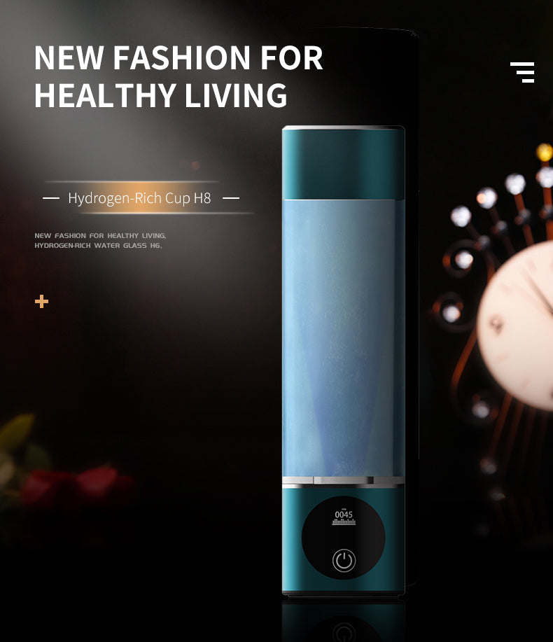 Hydrogen-Rich Cup H8 | Portable Hydrogen Water Bottle with OLED Display