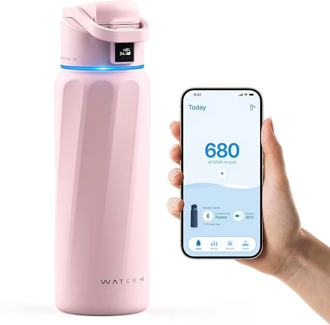 WaterH Boost Smart Bottle –  946 ml Hydration Tracker with App & LED